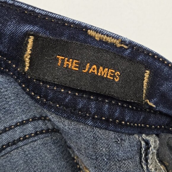 Genetic Denim THE JAMES Womens Jeans Size 28 Zip Ankle Dark Wash Skinny Low Rise - Picture 12 of 16